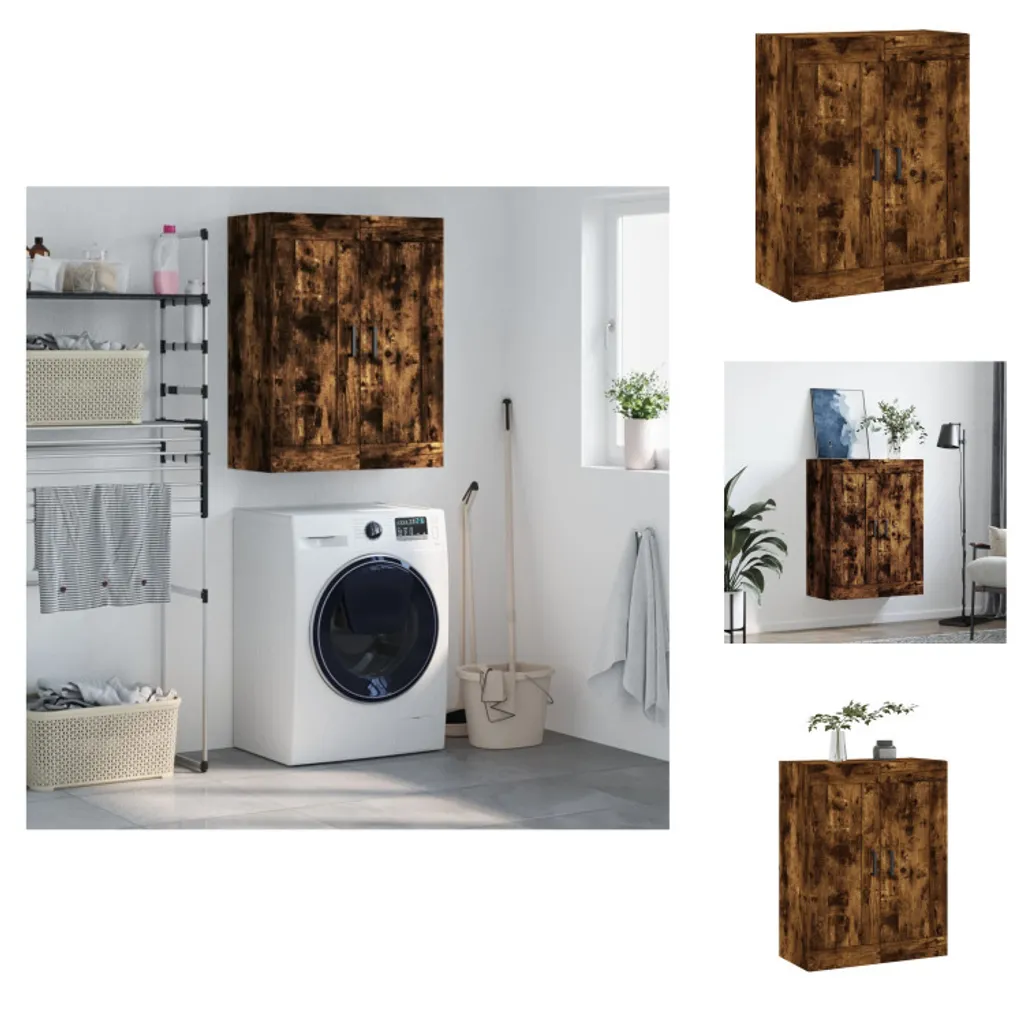 Armadio Pensile vidaXL Rovere Fumé - Mobile Credenza Elegante 90 cm