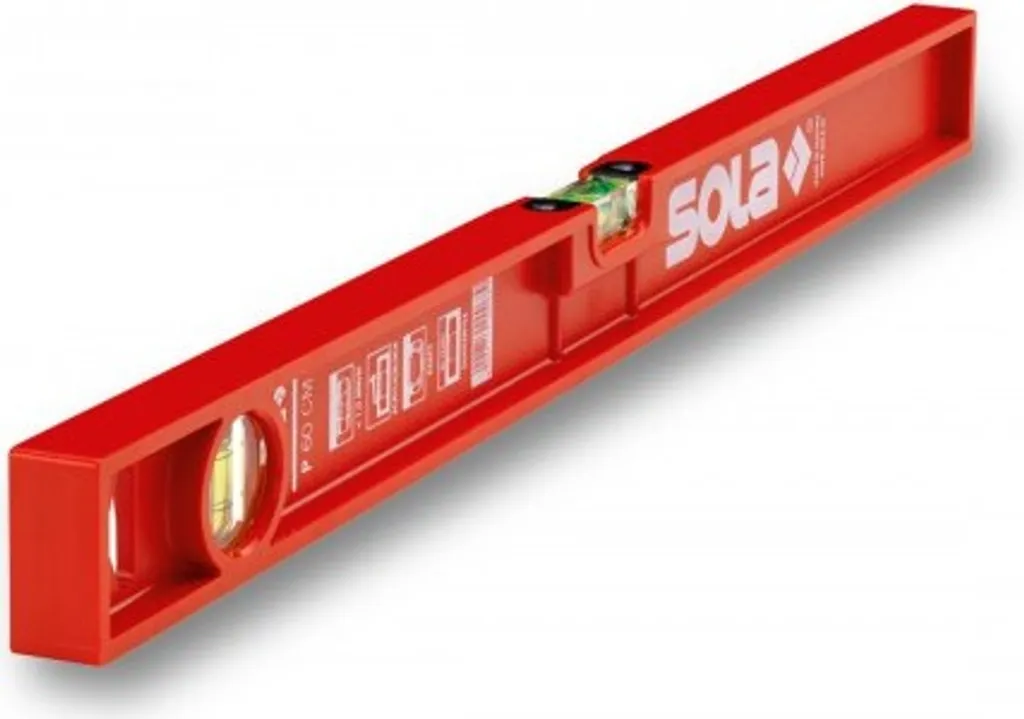 Niveau à bulle 40 cm double fiole SOLA FP2 en résine pour le bâtiment