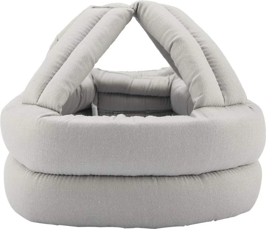 Casque de sécurité pour seniors et épilepsie - Protection souple grise