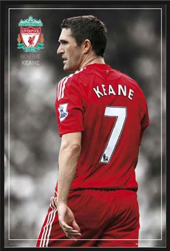 Décoration Murale Foot Liverpool Robbie Keane pour Chambre ou Fan Cave