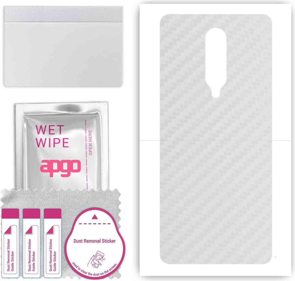 apgo Rückseite Schutzfolie, Skin, kompatibel mit OnePlus 8 5G UW, Hinten Displayschutzfolie aus Vinylfolie, kratzfest, einfache Montage - Transpar...