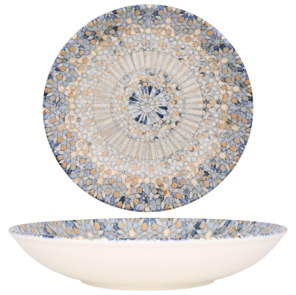 Bonna Tiefe Teller - Luca Mosaic - Porzellan - 25 cm Produktbild 