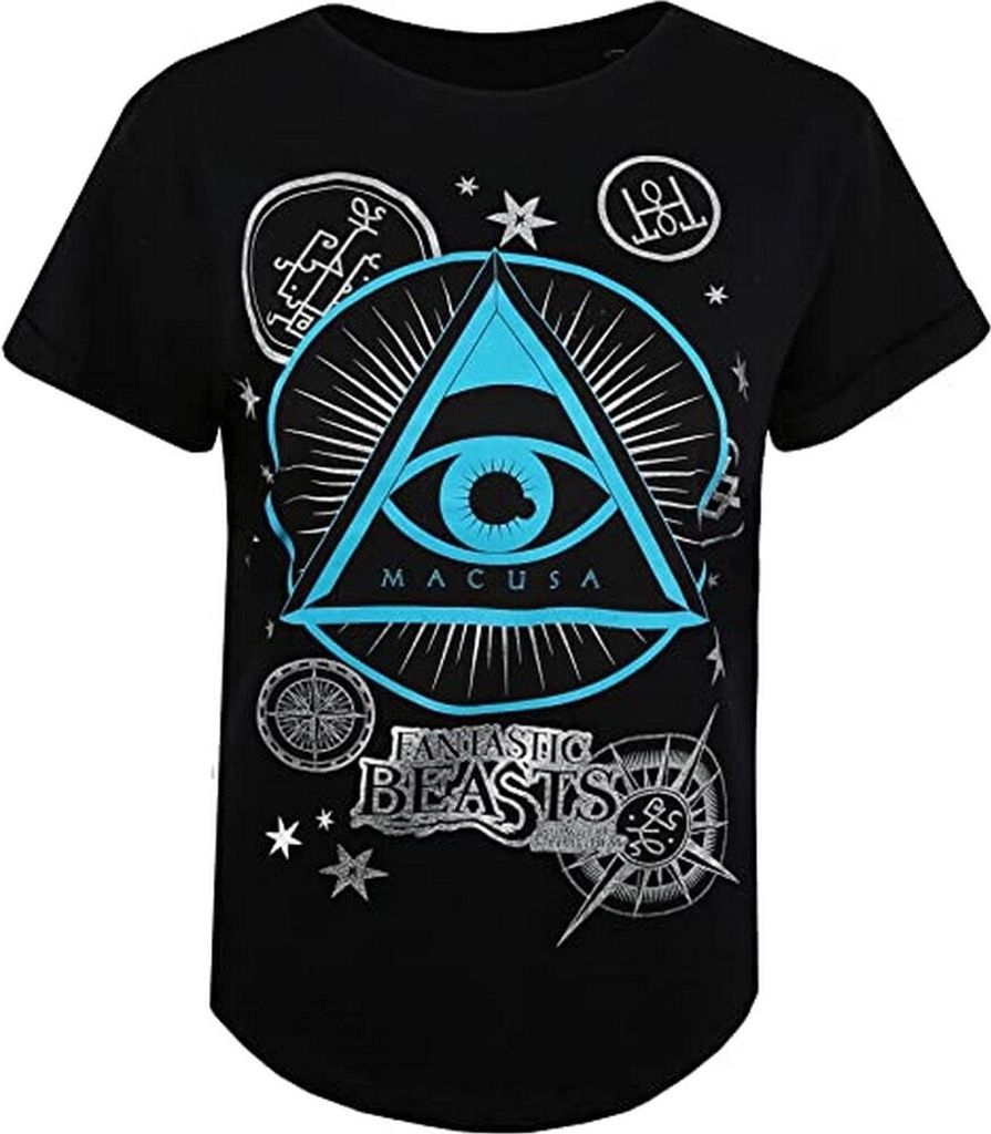 Fantastic Beasts And Where To Find Them - T-Shirt für Damen TV1553 (S) (Schwarz)