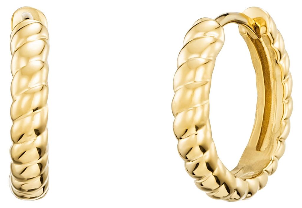 Julie Julsen Creolen 925/- Sterling Silber 1,5cm gold ohne 148210007-1