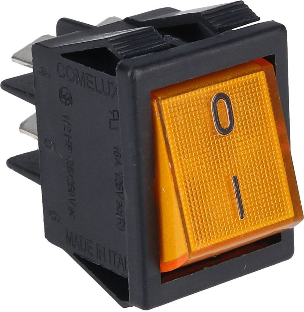 easyPART passend für 10004819 EUROPART Wippschalter 2-polig 30x22mm Einbaumaß gelb leuchtend Kleingeräte