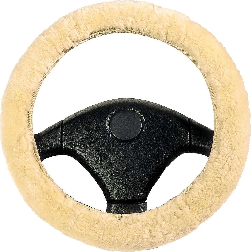 CarComfort Lenkradbezug Lammfell beige, 19543 Produktbild 