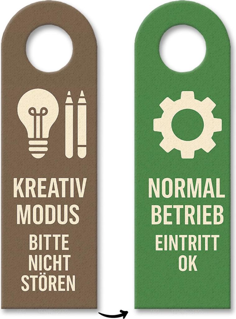 Glühbirne Kreativ-Modus Normalbetrieb Türhänger für Büro