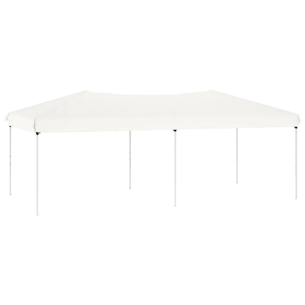 vidaXL Tenda pieghevole per feste bianca 3x6 m