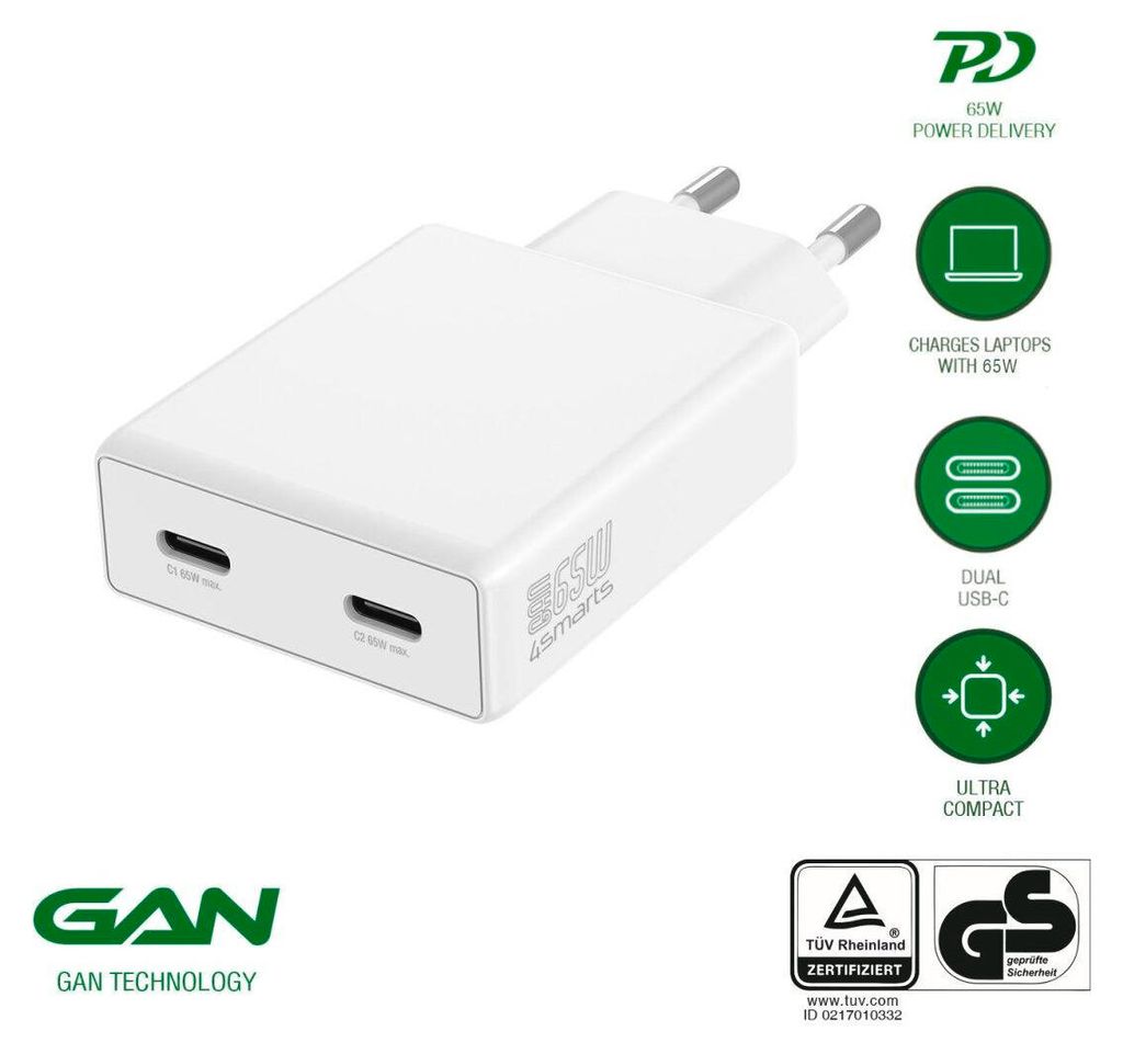 caricabatterie da rete 4Smarts PDPlug Slim Dual Immagine del prodotto 