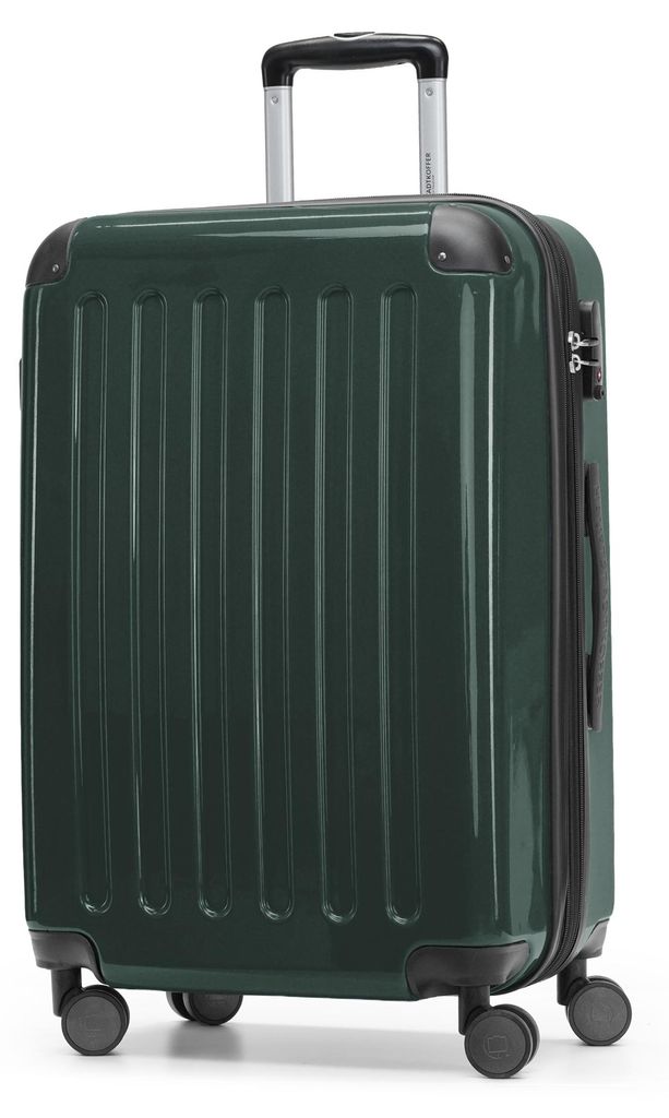 HAUPTSTADTKOFFER - Alex - Hartschalen-Koffer mit Erweiterung Reisekoffer Hardcase Check-In Luggage 15-20 kg, expandable Trolley glossy 65 cm, 74 L,...