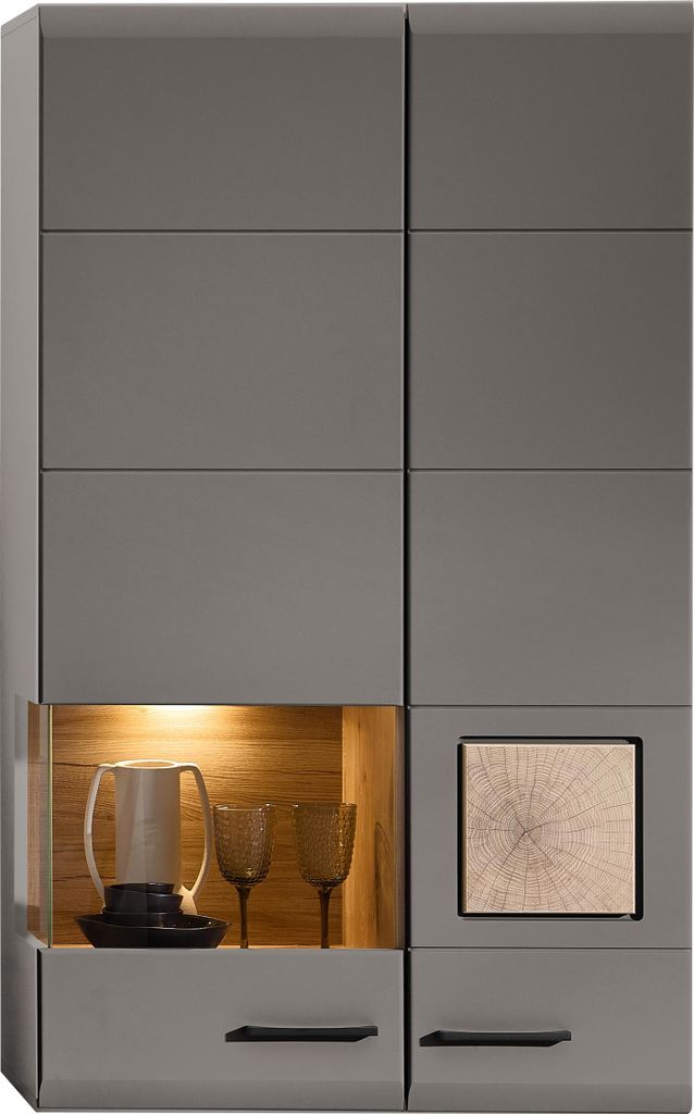 Hängevitrine Wandschrank Hängeschrank Vitrinenschrank Schrank "Kathlin II"