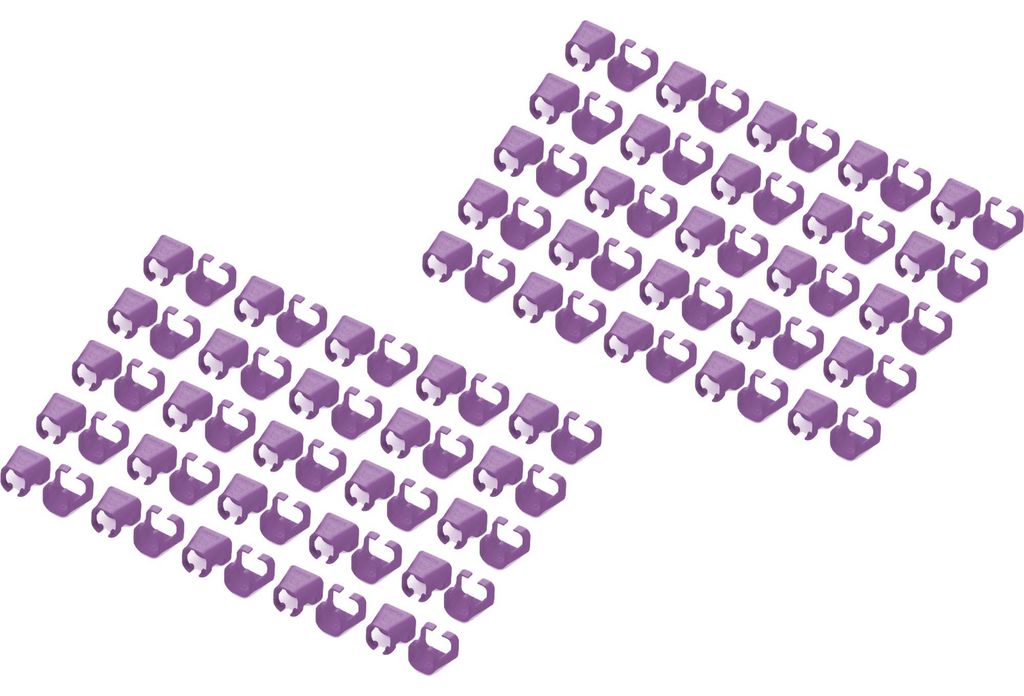 DIGITUS Farbclips für Patchkabel 100 Stk. Violett