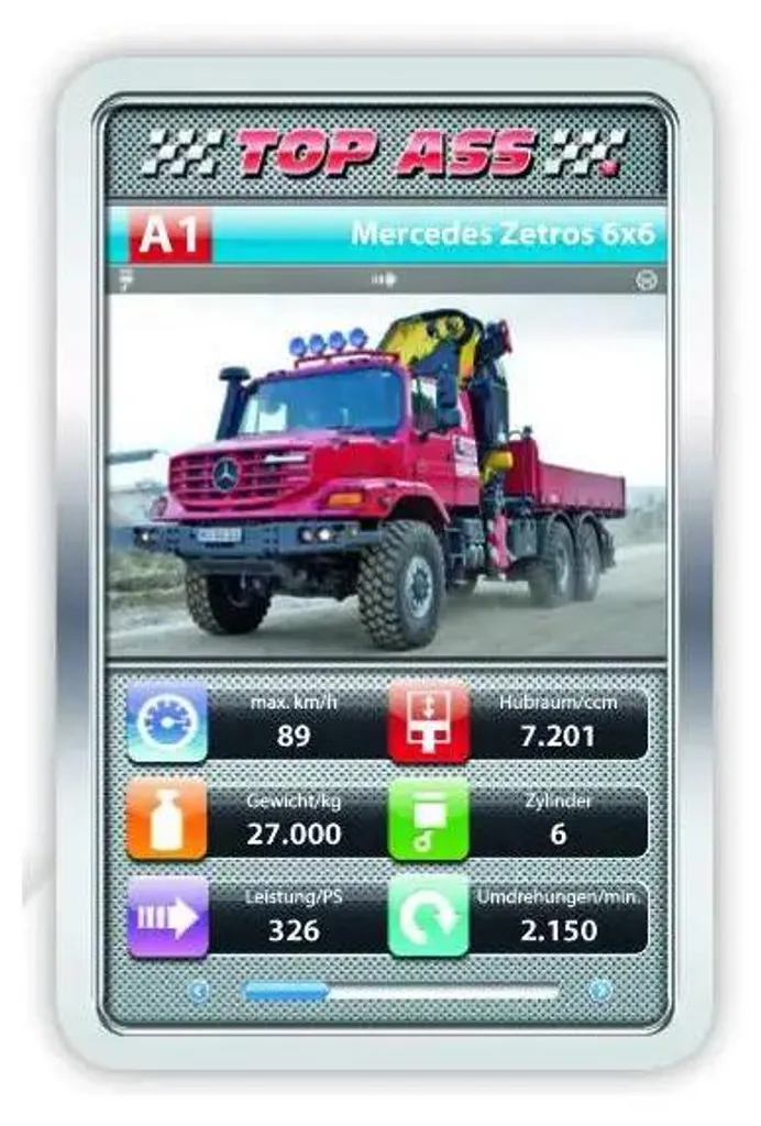 TOP ASS Quartet Trucks Set de Jeu avec Comparatif Technique de Camions - 6