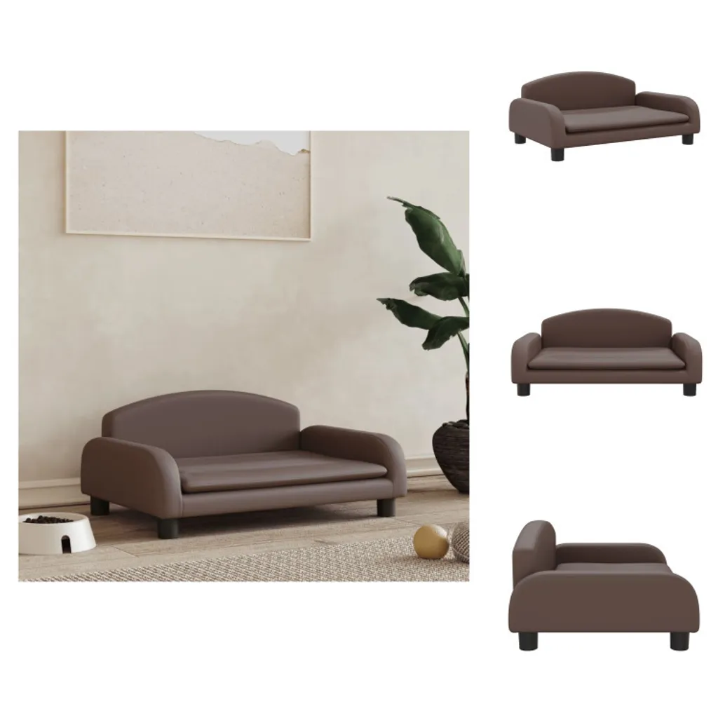 Divanetto per Cani Elegante vidaXL Marrone 70x45x30 cm - Design Top