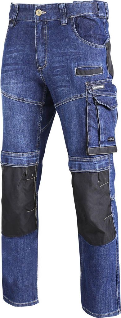 Blaue Stretch-Jeans Mit Verstärkung, "3Xl", Ce, Lahti