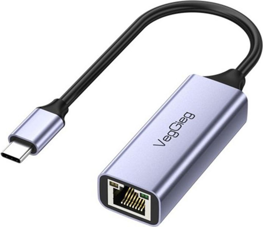 INF Type-C zu Gigabit Ethernet Adapter - Aluminium RJ45 Stecker