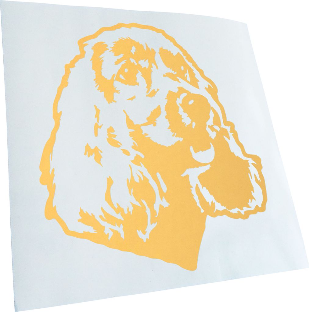 Kiwistar - Autoaufkleber - english springer spaniel Hund - Creme - 50x45cm - Aufkleber für Auto, Laptop, Fahrrad, LKW, Motorrad mehrfarbig JDM Dec...