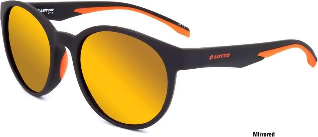 Lunettes de Vue Lotto LS1006 en Acétate Brun et Branches Orange Mat