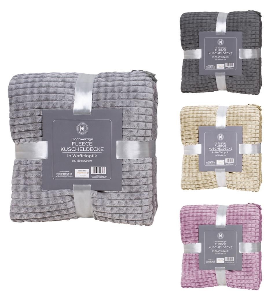Flanell Wohndecke Kuscheldecke Wolldecke Sofadecke Produktbild 