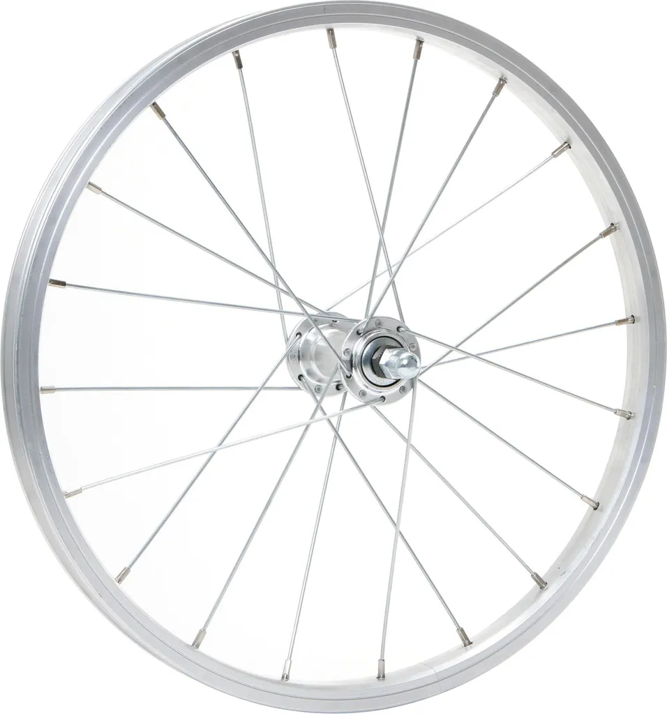 Roue Avant 18 Pouces en Aluminium Argent Hartje pour Vélo de Ville et Enfant