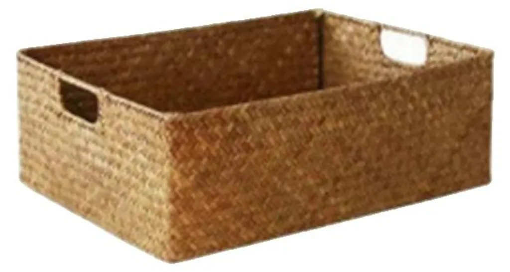 Panier osier naturel empilable 25202-S : robustesse et gain de place