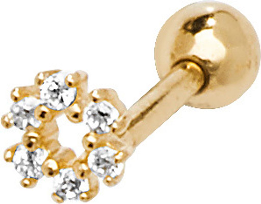 Clou d’oreille cartilage unique Femme Or 375/1000 avec Image du produit 
