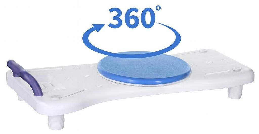 Banc de baignoire 2 en 1 avec disque rotatif Image du produit 