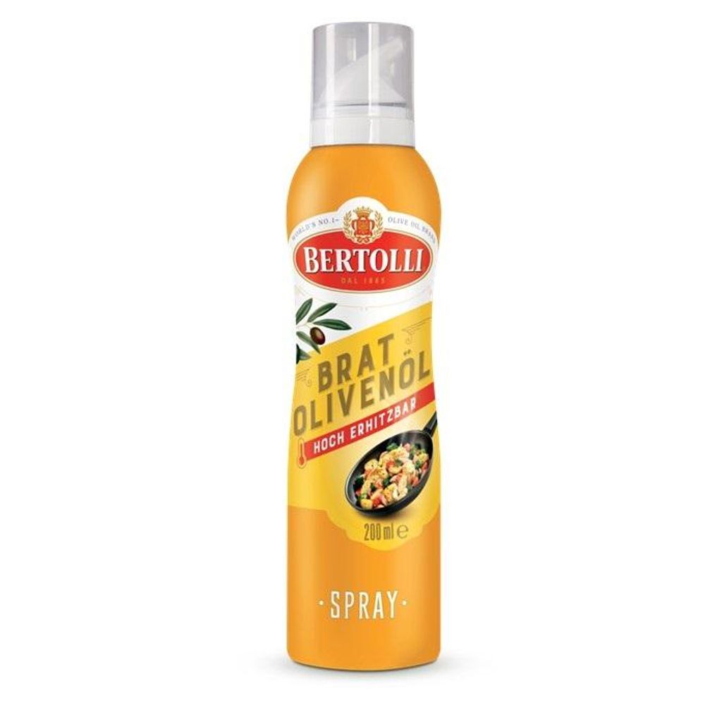 Bertolli Bratolivenöl Spray raffiniertes Olivenöl Flasche 200ml