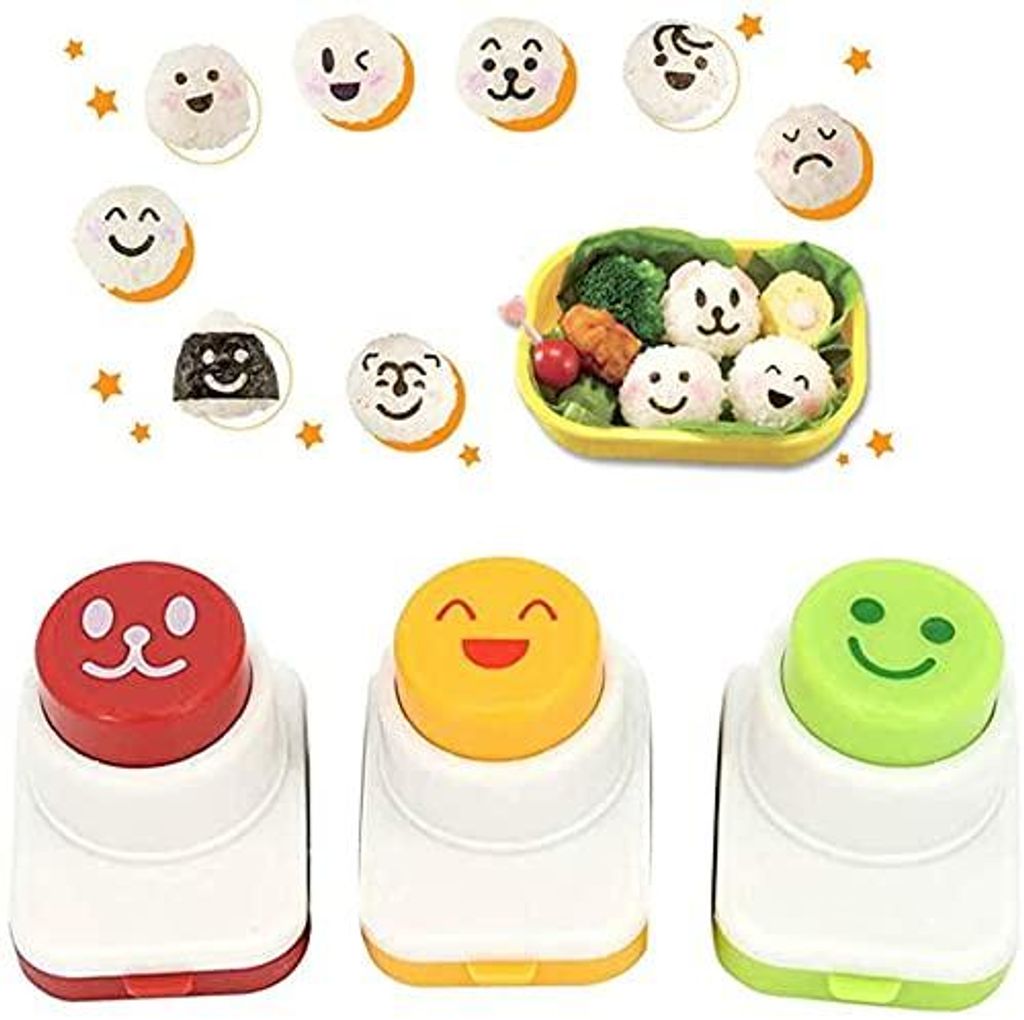 3-teiliges Sushi-Zubehörset, abwaschbare DIY-Sushiform aus Kunststoff für Sushi, Reisbällchen- oder Onigiriform, Algenschneider, Set zum Schneid...
