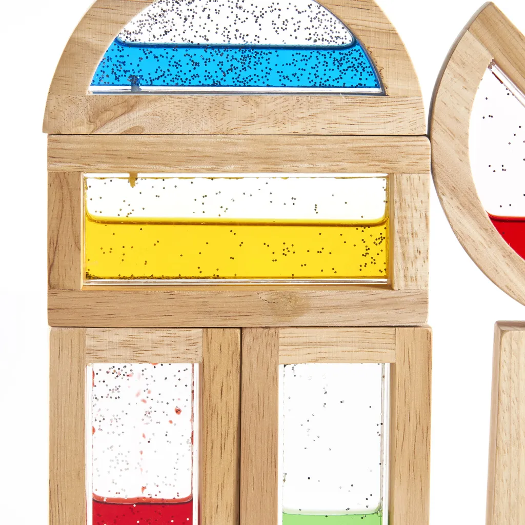 Jeu de construction sensoriel Blocs Arc-en-ciel Guide Craft 8 pièces