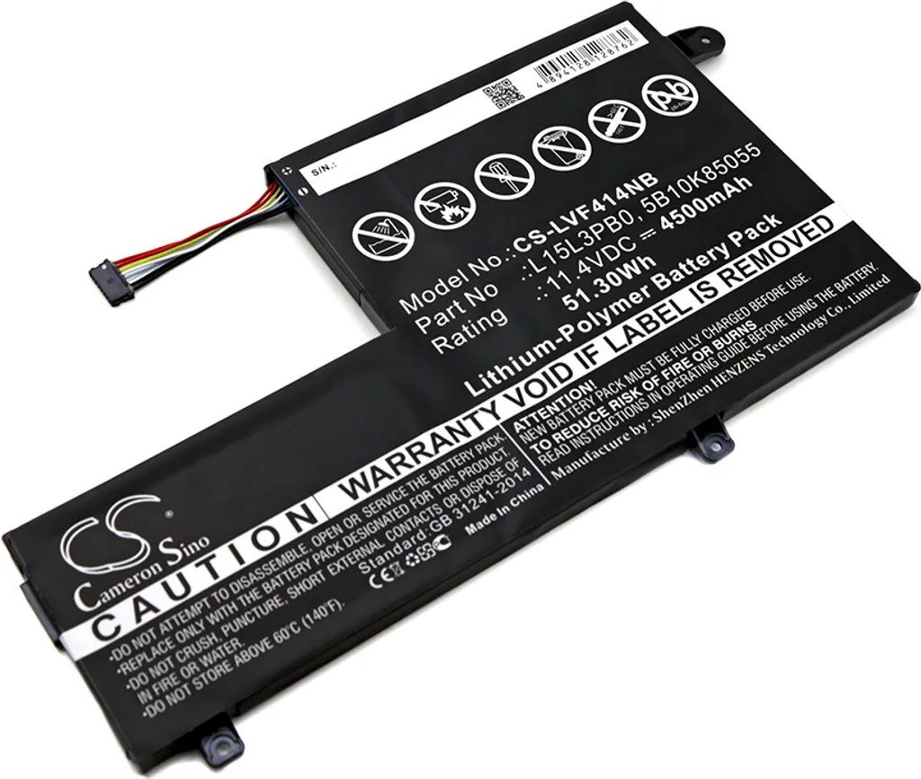 Batterie Li-Polymer pour Lenovo Ideapad 7000-14 et Flex 4 - Haute Capacité