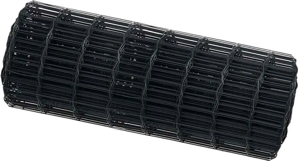 Rete Giardino vidaXL Eurofence 0,4x10m: Ferro Plastificato Grigio