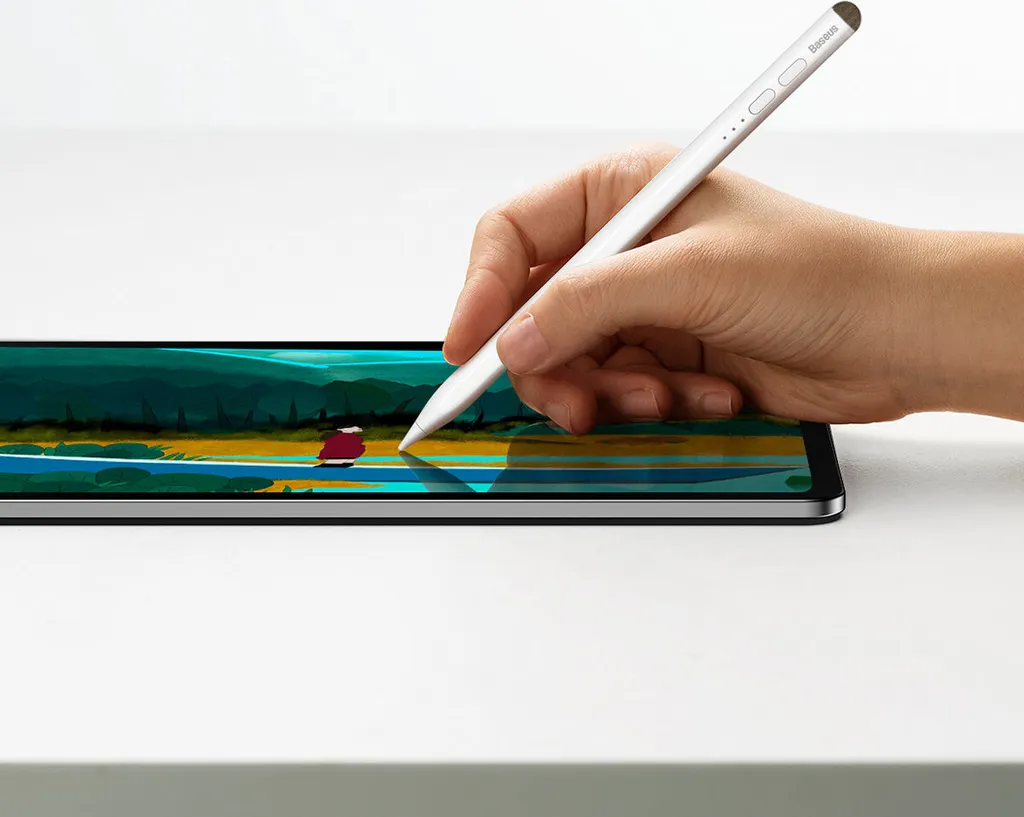 Stylet Baseus Smooth Writing actif passif blanc à fixation magnétique - 15