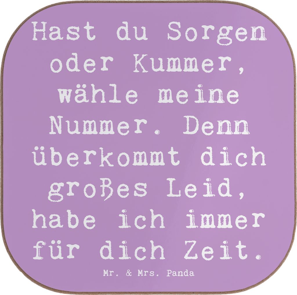 Mr. & Mrs. Panda Tassenuntersetzer Spruch Schutz Rufnummer - Lavendeltraum - Geschenk, Gefühl, gläseruntersetzer, Engel, Tischuntersetzer, Besch...
