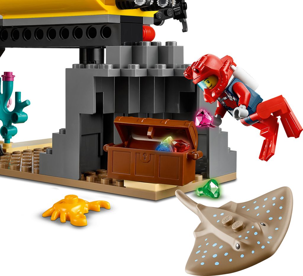 LEGO 60265 City Meeresforschungsbasis, U-Boot-Spielzeug mit Produktbild 6