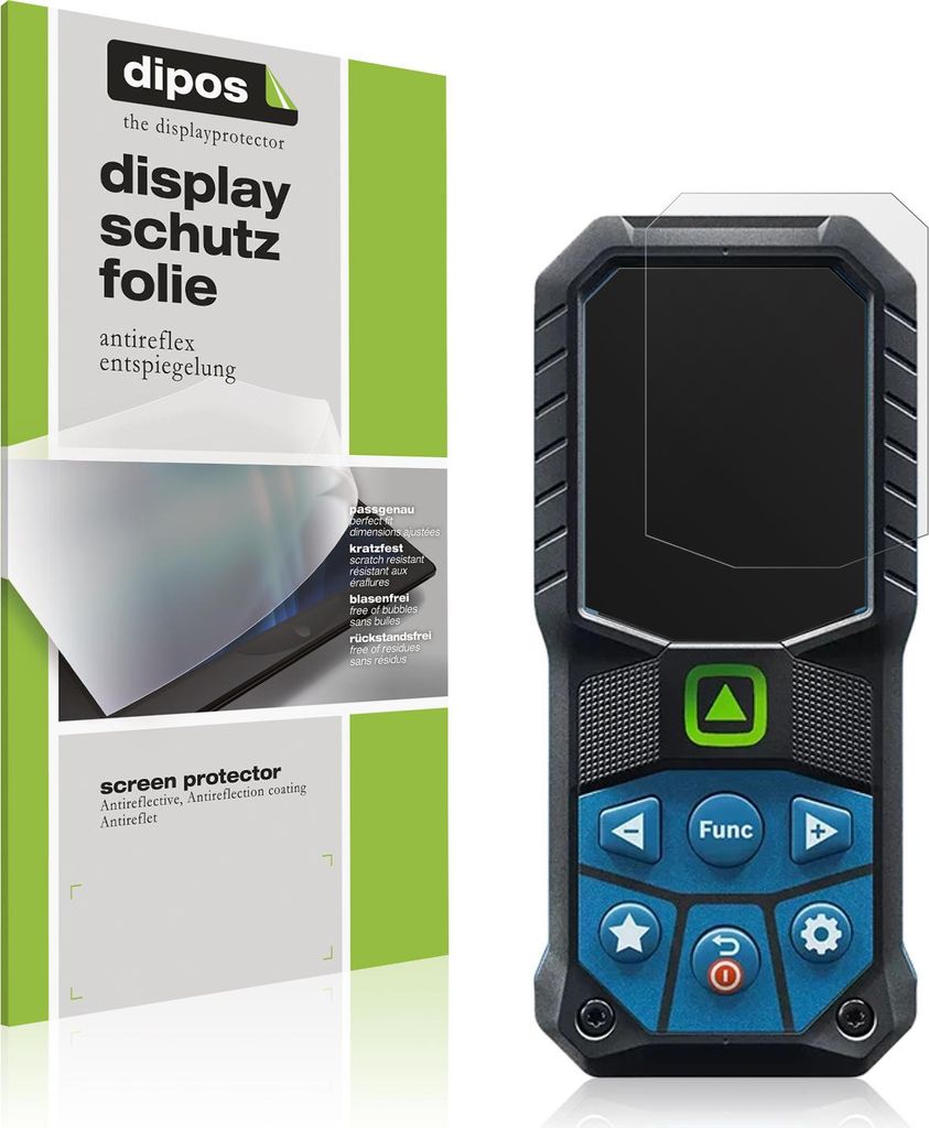4x Schutzfolie für Bosch Professional Laser GLM 50-27 matt Displayschutzfolie Folie Display Schutz dipos