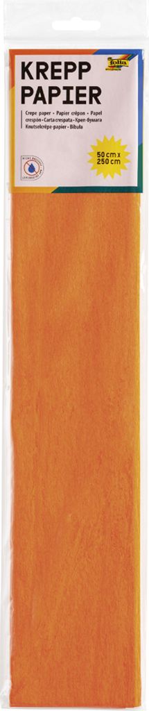 folia Krepppapier-Lagen (B)500 mm x (L)2,5 m hellrotorange 10 Lagen