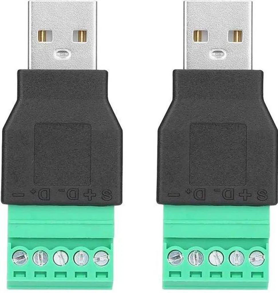 Connecteur de Montage USB à 5 Broches et Bornier à Vis pour Panneau DIY