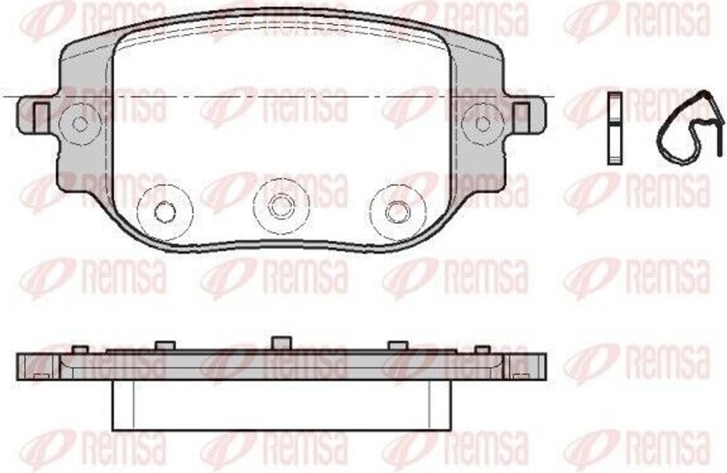 REMSA Bremsbeläge Satz Hinten Bremsklötze für OPEL Vivaro C Kastenwagen (K0) 1965.00