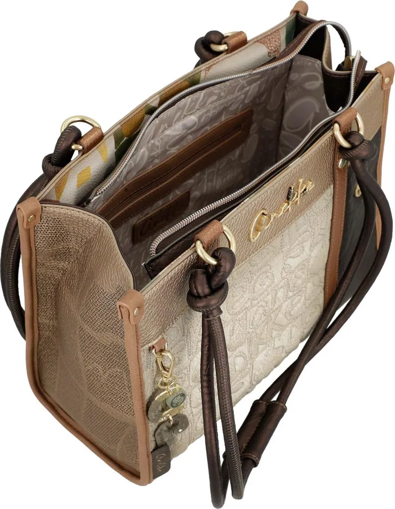 Petit sac Muse Amphora Anekke multicolore avec broderies artisanales