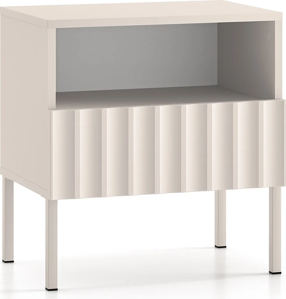 Table de Nuit Derriva Beige 100 cm : Fini le Désordre près du Lit
