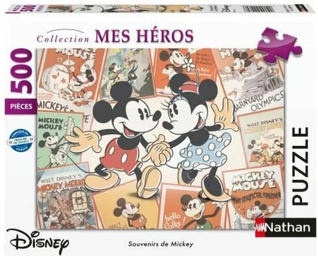 Puzzle Nathan Mickey Disney pour Adultes 1000 Pièces Collection Classique