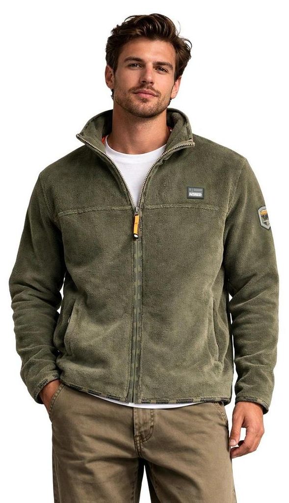 Geographical Norway Timple Kaki Db Herren Grün Bluse Sweatshirt WZ7983H/GN-Kaki