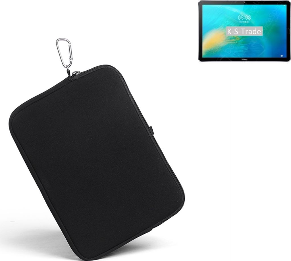K-S-Trade Neopren Hülle kompatibel mit Huawei MatePad 10.8 Wi-Fi Schutz Hülle Neoprenhülle Tablet-Hülle Tabletcase Tablet Schutz Gürtel Tasche
