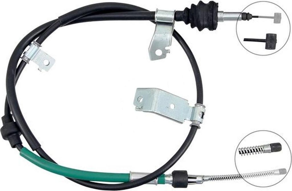 A.B.S. Handbremsseil Seilzug Feststellbremse für HONDA CR-V III (RE) Hinten Rechts K15004