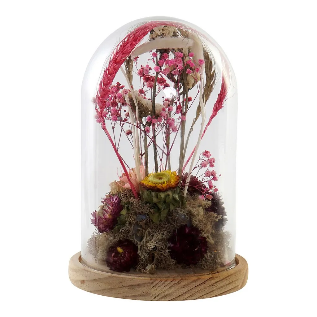 Figurine décorative pour étagère bois et cristal DKD Home 17x17x26 cm