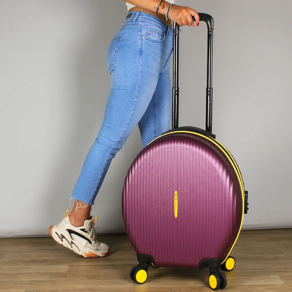 Valise rigide Zoozie Bags BLEYMUM coloris Damson - Bagage 100% ABS