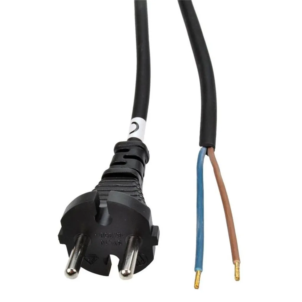 Solight Flexo Cord 10m 2x1,5mm2 Gomma Nera PF60 | Cavo Professionale