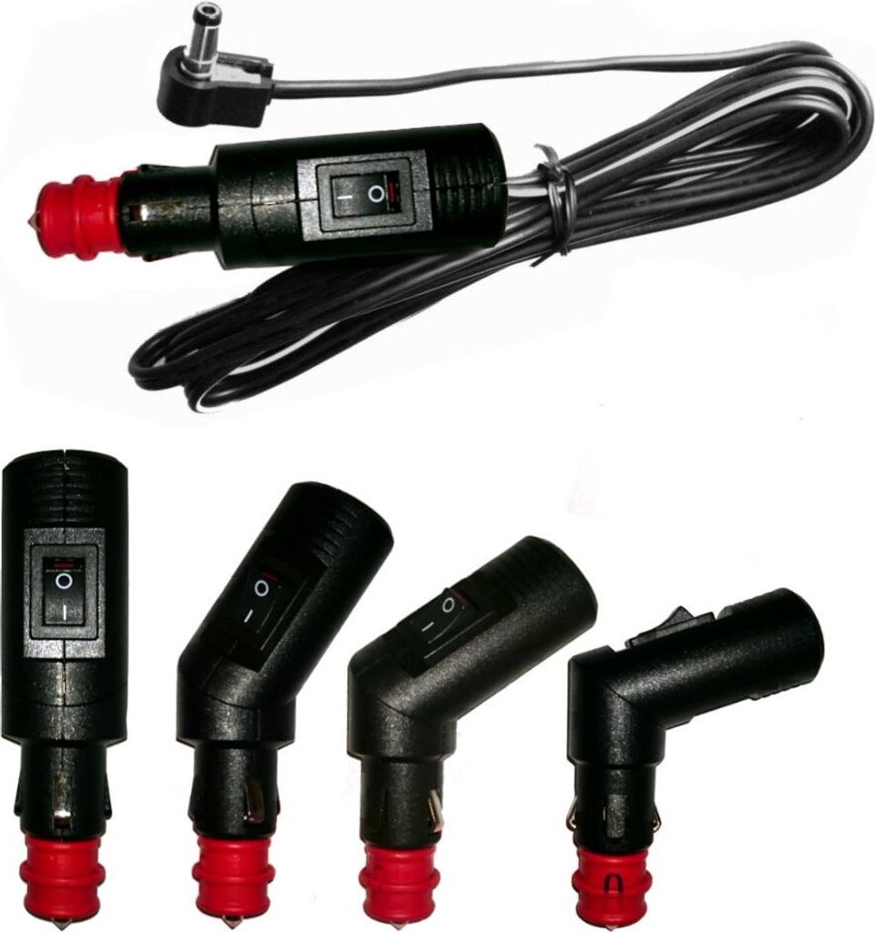 KFZ-Adapter 12V DC Kabel für Grundig Fernseher Knickbar An- / Ausschalter