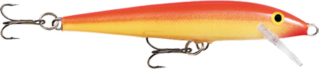 Rapala Original Floater 9cm Gold Flourescent Red Gewicht 5g